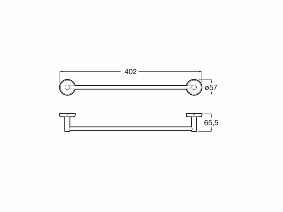 Toallero De Lavabo (Posibilidad De Instalación Mediante Tornillería O Adhesivo) – Twin – Roca – A816709001
