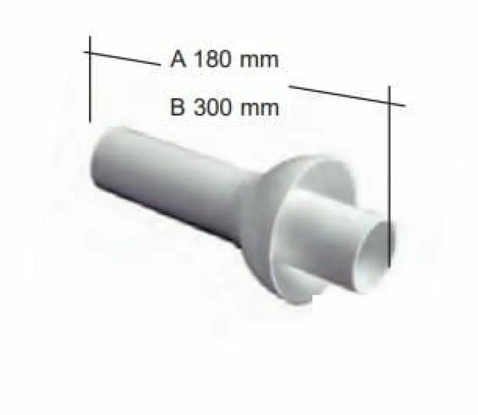 Tubo De Sifón Jimten Recto Ø40mm 1 1/2″ L=180mm – A-5 – Jimten