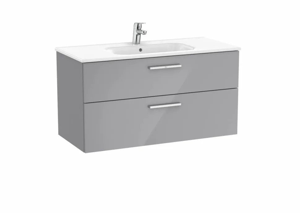 UNIK – Conjunto De Mueble Base Con Dos Cajones Y Lavabo De Porcelana – Victoria – Roca