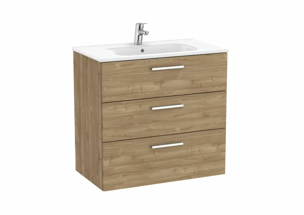 Unik Family Mueble Base Con Tres Cajones Y Lavabo – Victoria – Roca