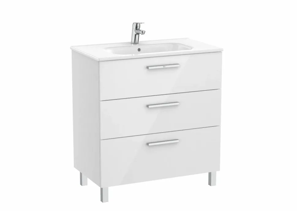 Unik Family Mueble Base Con Tres Cajones Y Lavabo – Victoria – Roca