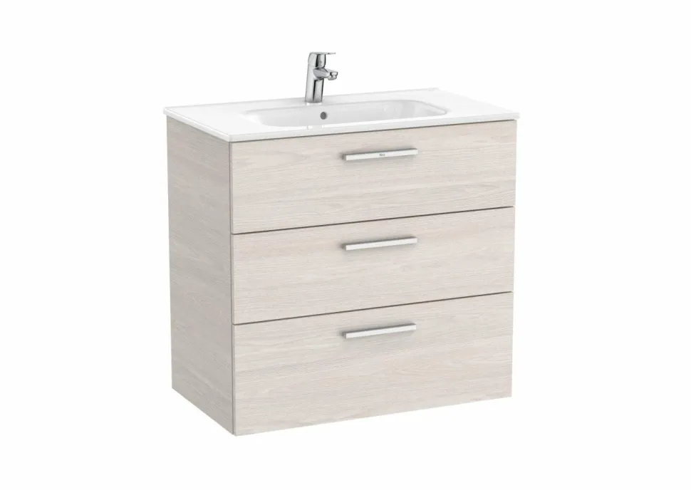 Unik Family Mueble Base Con Tres Cajones Y Lavabo – Victoria – Roca