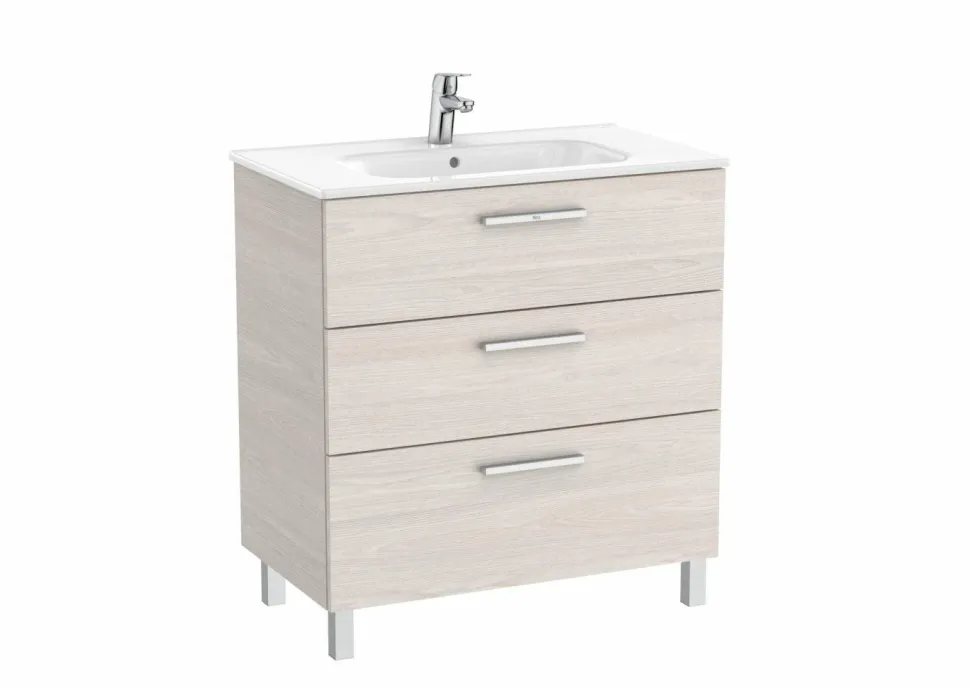 Unik Family Mueble Base Con Tres Cajones Y Lavabo – Victoria – Roca