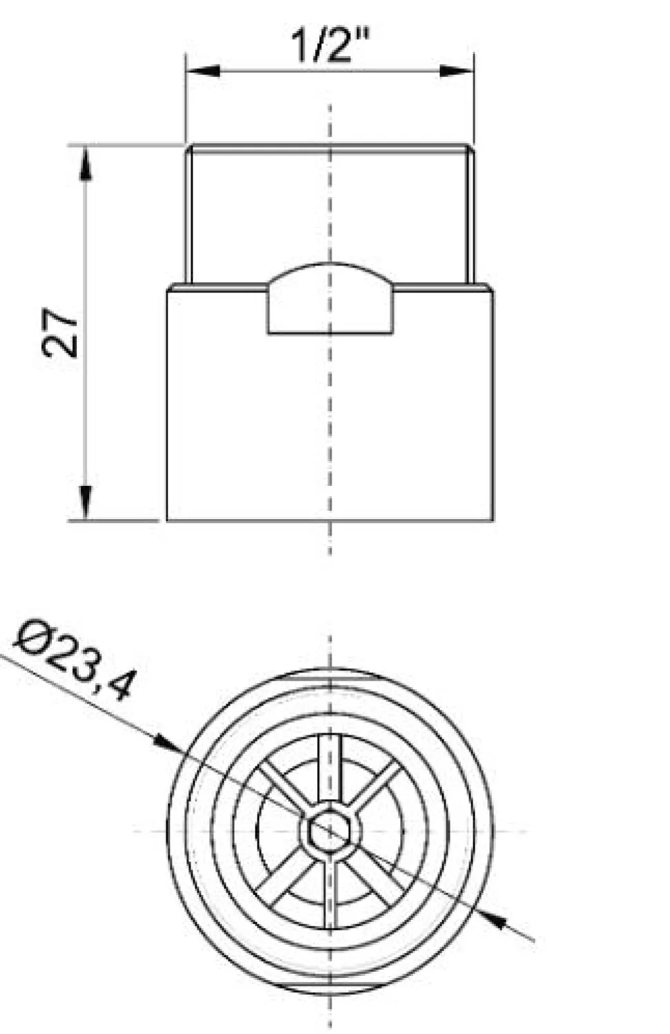 Válvula Antiretorno 1/2″ G – 97131.12 – Nofer
